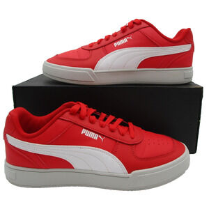 Puma Shoes Mens Sz 10 Red White Low Top Casual Colorblock Sneakers 380810-19 1S8